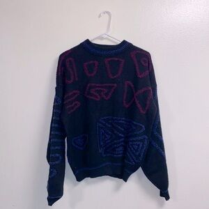 Nuovo Vintage Sweater Abstract Pattern